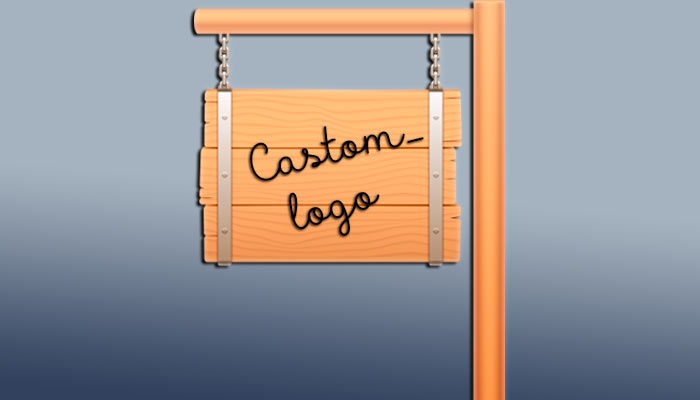 Добавляем логотип и убираем ссылку на главную